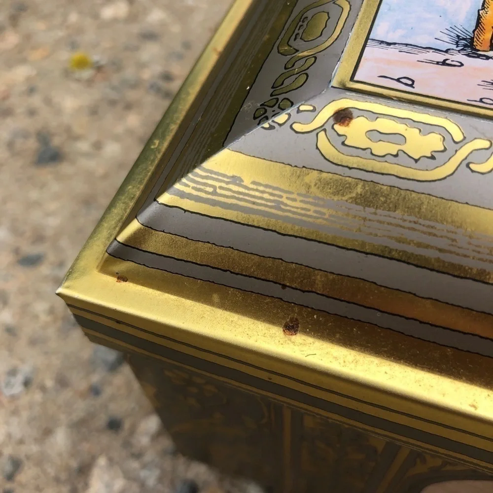 Vintage Lebkuchen Schmidt Biscuit Tin - German Treasure Chest